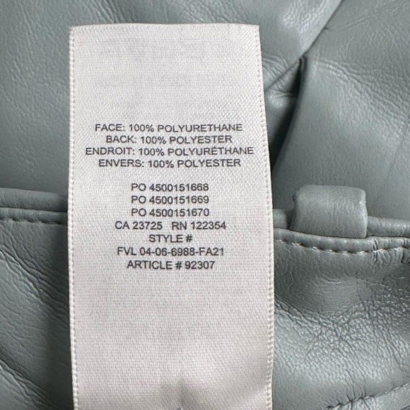 Light green leather effortless pant, Aritzia - Picture 3 of 3